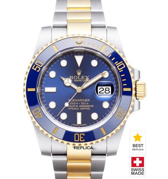Rolex-Submariner-Blue-Ceramic-2tone-Date